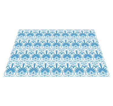 Tapete de vinil estilo grego com efeito de azulejo - TenStickers