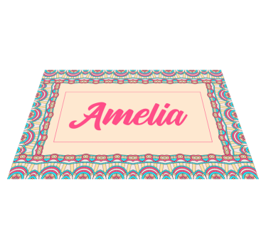 Tapete vinílico juvenil design personalizado boêmio - TenStickers