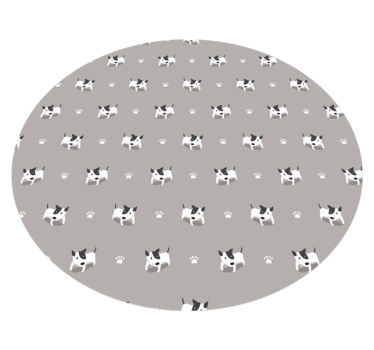 Tapete vinílico de animais padrão de cachorrinho fofo - TenStickers