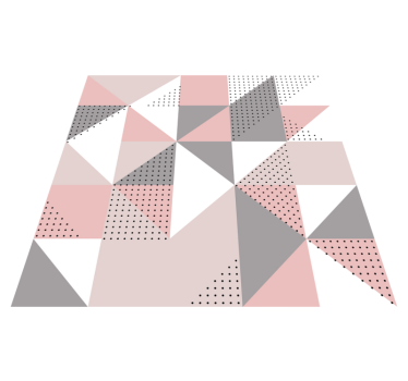 Triângulos nórdicos pastel tapetes de estilo nórdico - TenStickers
