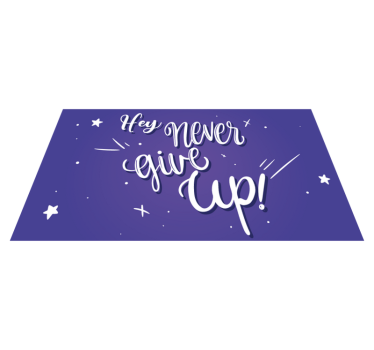 Tapete vinílico frases e textos citação de perseverança - TenStickers