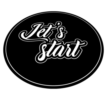 Tapete vinílico frases e textos vamos começar a citar - TenStickers