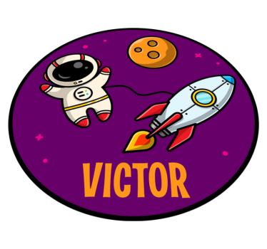 Tapete vinílico com nome expedição cósmica - TenStickers