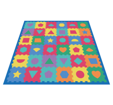 Tapete de bebê de imitação de borracha geométrica - TenStickers