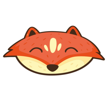 Tapete de bebê de rosto de raposa nórdica - TenStickers