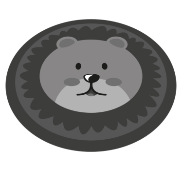 Tapete de bebê nórdico cinza lyon - TenStickers