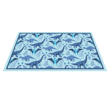 Tapete de bebê de dinossauros azuis - TenStickers