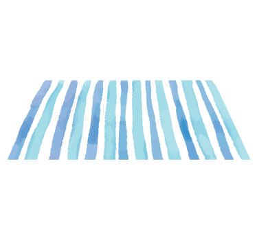 Tapete listrado em tons de azul - TenStickers