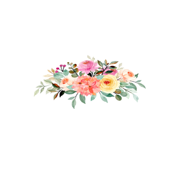 Flores desenhadas com tapete de flores pintadas - TenStickers