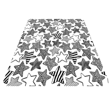 Tapete vinílico para bebés padrão de estrela elegante - TenStickers