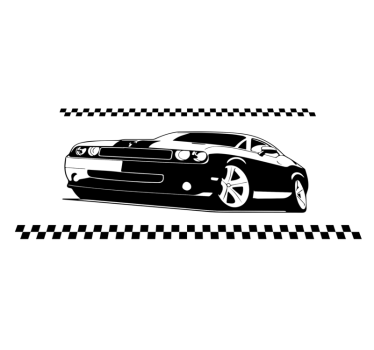 Tapete vinílico juvenil carros esportivos elegantes - TenStickers