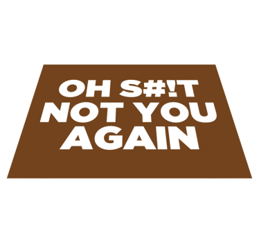 Tapete vinílico hall de entrada ah, você de novo não - TenStickers