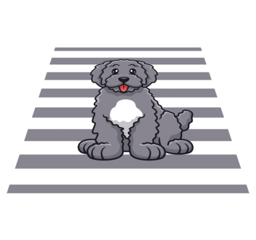 Tapete vinílico de animais ilustração de cachorro fofo - TenStickers