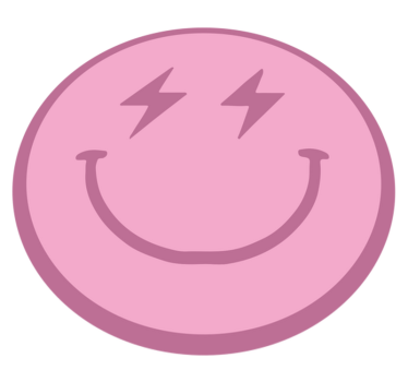 Tapete vinílico juvenil rosto sorriso eletrizante - TenStickers