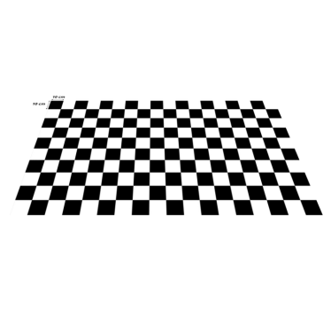 Tapetes geométricos de tabuleiro de xadrez - TenStickers
