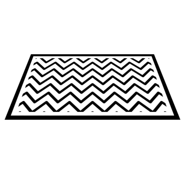 Tapete preto e branco com riscas diagonais - TenStickers