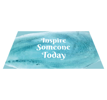 Tapete vinílico frases e textos inspire alguém hoje - TenStickers
