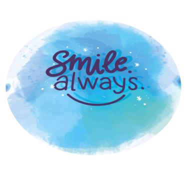 Tapete vinílico frases e textos sempre sorria - TenStickers