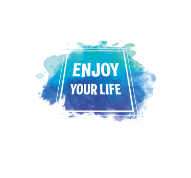 Tapete vinílico frases e textos aproveite sua vida - TenStickers