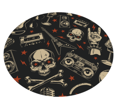 Tapete vinílico juvenil estilo de música rock - TenStickers