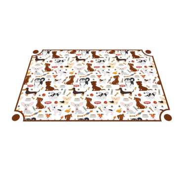 Tapete vinílico de animais companheiros caninos fofos - TenStickers