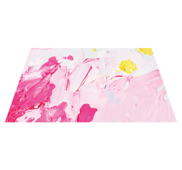 Tapete vinílico juvenil com redemoinhos abstratos em rosa - TenStickers