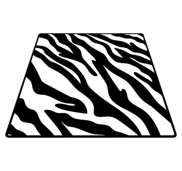 Tapete vinílico estampa de animal estilo zebra - TenStickers