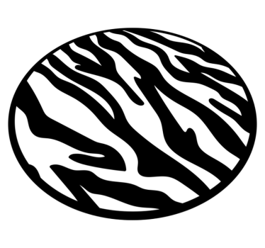 Tapete vinílico estampa de animal padrão zebra - TenStickers