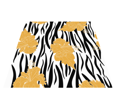 Tapete vinílico estampa de animal padrão zebra jungle - TenStickers