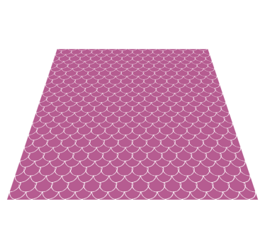 Tapete vinílico estampa de animal escamas de sereia rosa - TenStickers