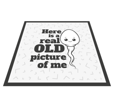 Tapete vinílico frases e textos foto antiga real de esperma - TenStickers