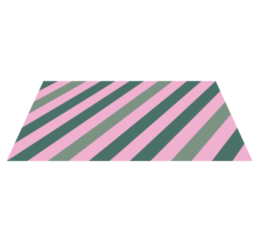 Tapete vinílico hall de entrada listras diagonais rosa - TenStickers