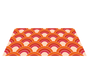 Pétalas geométricas com padrão descolado tapete do quarto - TenStickers