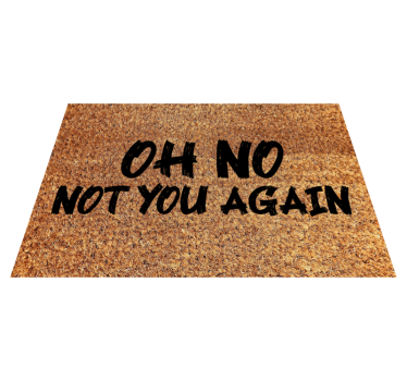 Oh não, você de novo tapete do hall de entrada - TenStickers