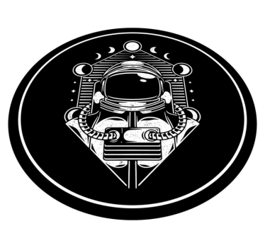 Tapete vinílico juvenil gráfico de astronauta - TenStickers