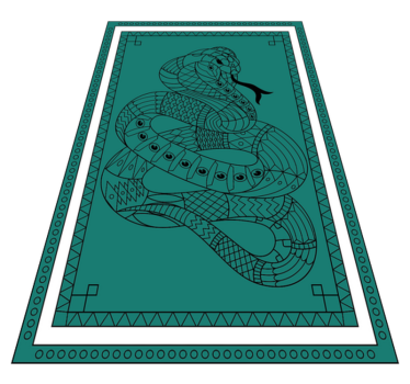 Tapete vinílico de animais ilustração de cobra - TenStickers
