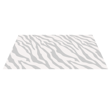 Tapete vinílico estampa de animal listras de zebra cinza - TenStickers