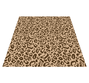 Tapete vinílico estampa de animal motivo de leopardo marrom - TenStickers