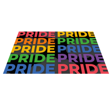 Tapete vinílico frases e textos orgulho colorido - TenStickers