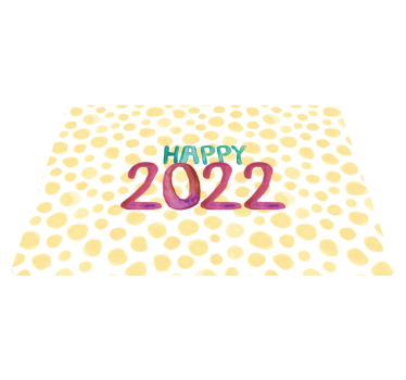 Tapete vinílico frases e textos feliz ano novo personalizado - TenStickers