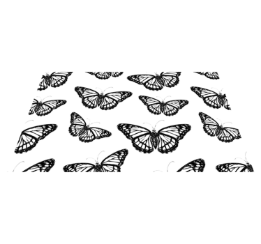 Tapete vinílico juvenil emblema de borboleta - TenStickers
