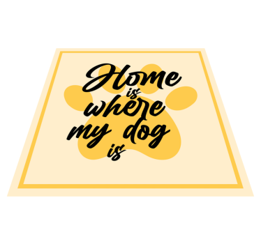 Tapete vinílico hall de entrada casa onde meu cachorro está - TenStickers