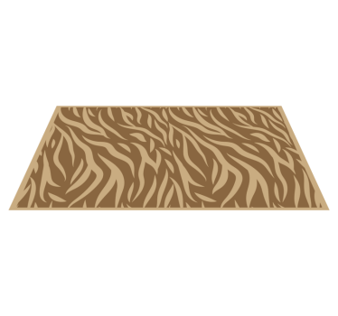Tapete vinílico estampa de animal padrões de zebra marrom - TenStickers