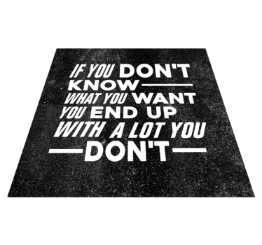 Tapete vinílico frases e textos sabe o que você - TenStickers