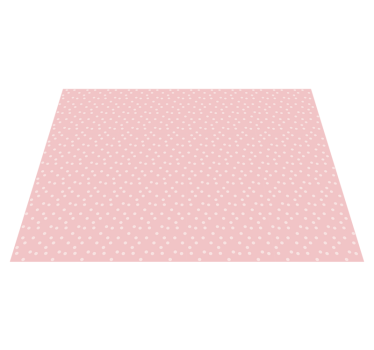 Tapete vinílico para bebés bolinhas rosa - TenStickers
