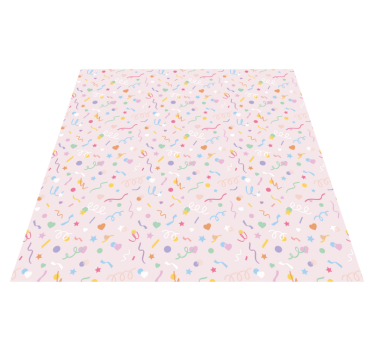 Tapete vinílico para bebés confete colorido - TenStickers