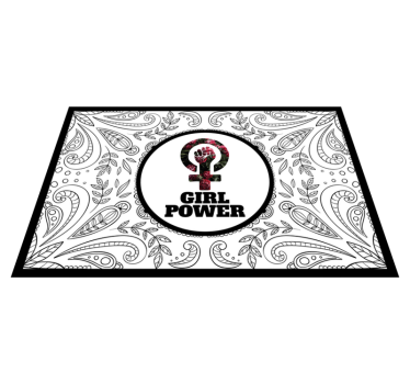 Tapete vinílico frases e textos declaração de poder feminino - TenStickers
