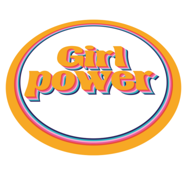 Tapete vinílico frases e textos poder feminino - TenStickers