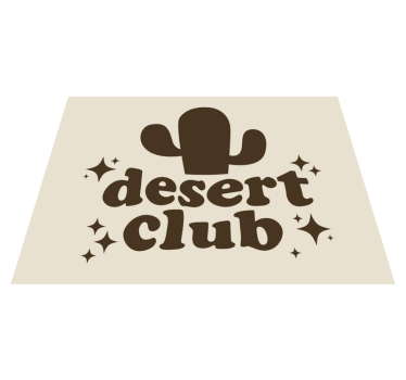 Tapete vinílico frases e textos tema do clube do deserto - TenStickers