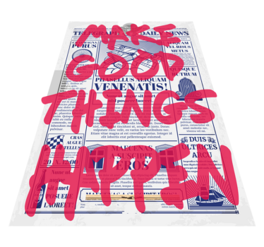Tapete vinílico frases e textos fazer coisas boas - TenStickers